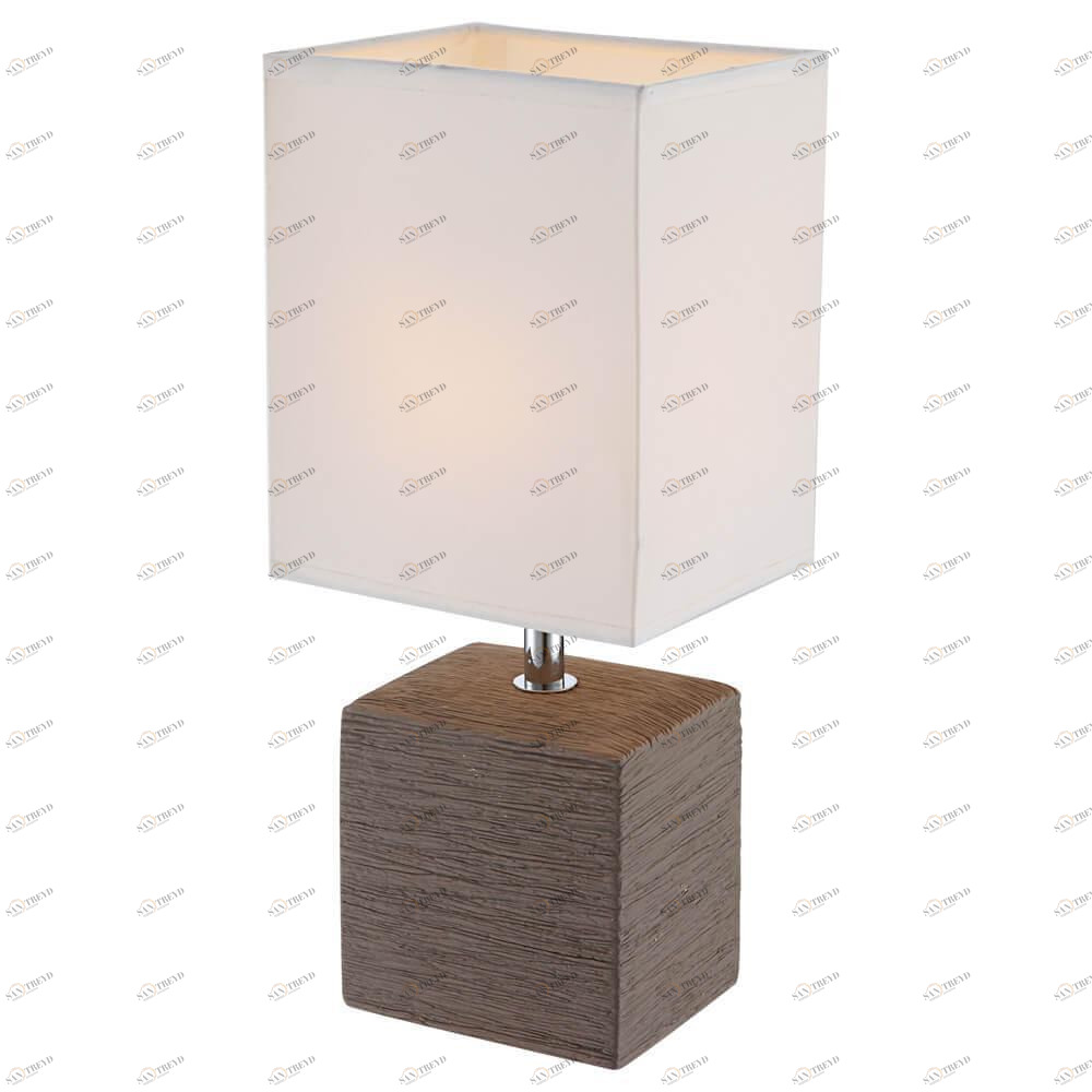 Лампа настольная белая Globo Geri 21677 GLOBO GERI 00-3906743 Белый Ceramica Globo 