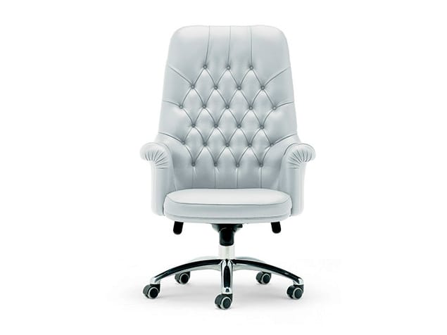 Кожаный стул capitonné Poltrona Frau офис-офисные кресла ARCH-00117999