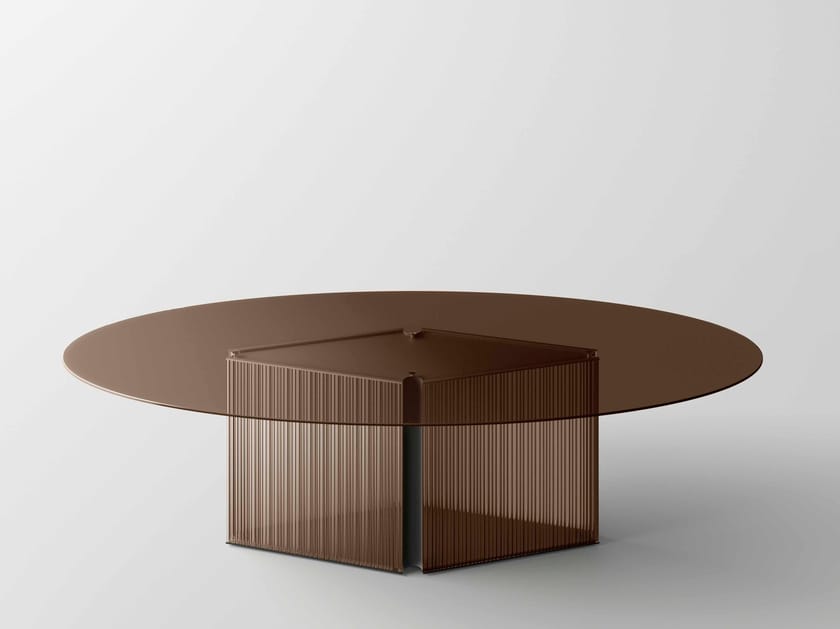 Стеклянный овальный стол Tonelli Design BOW ARCH-00016480