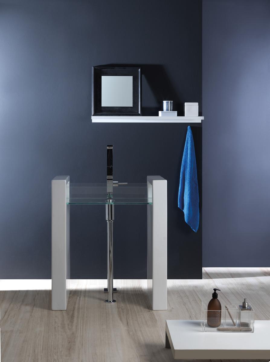 GLLACOL120BW1 Напольная раковина стоящая GSG CERAMIC GLASS - Вид №2