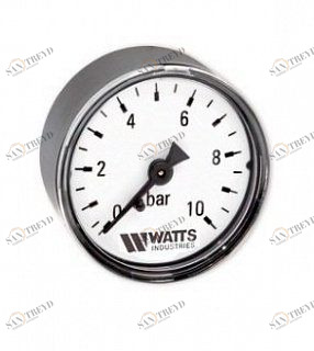 Манометр аксиальный F+R100 50 мм 1/4" 6 бар WATTS 10008092