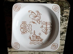 Cerasarda Керамический поднос квадратный Vallauris Cfcva