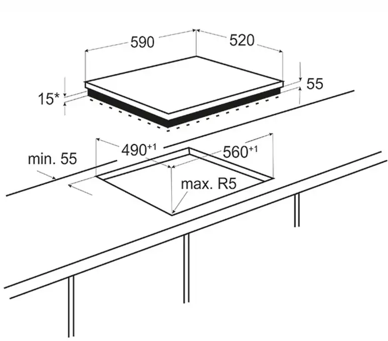 9245043 Электрическая варочная поверхность EXITEQ EXH-319CB STDN-0133054 - Вид №3