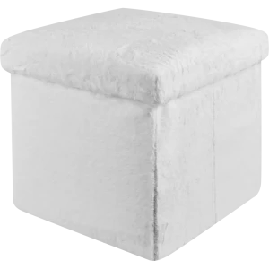 Пуф Ezzio с мягкой обивкой 38x38x38 см цвет белый