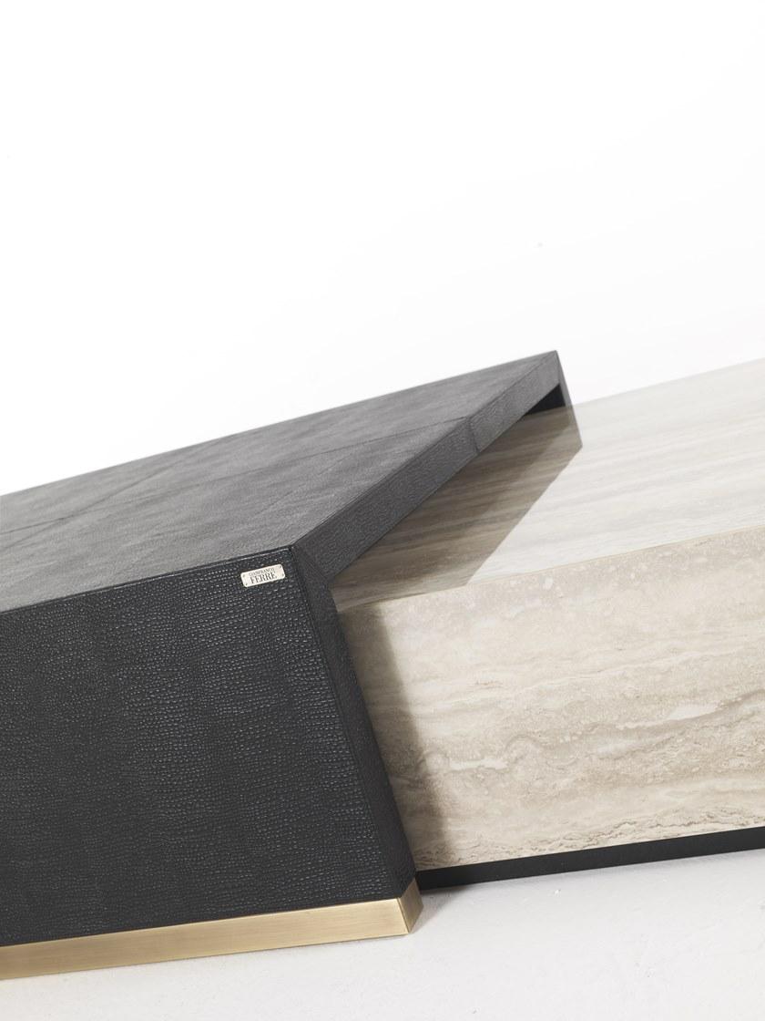 Gianfranco Ferré Home Прямоугольный журнальный столик из кожи Kay sun-id-1420551 - Вид №6