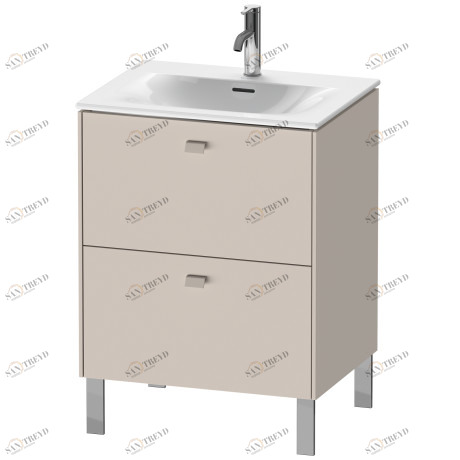 BR451009191 Тумбочка напольная Brioso #BR4510 620 x 479 мм Серо-коричневый декор Duravit