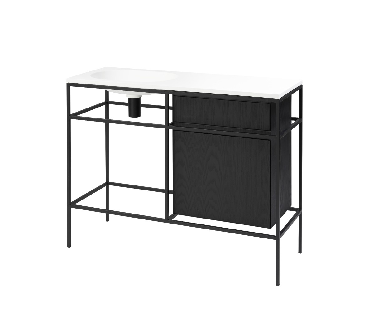 Ex.T Frame Умывальник с решеткой и тумбой comp-comp-gl2d