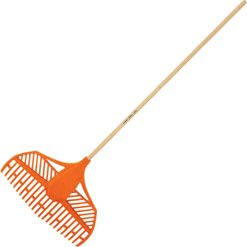 Грабли веерные Truper с полипропиленовыми зубьями и деревянным черенком 82999506 STLM-0038665