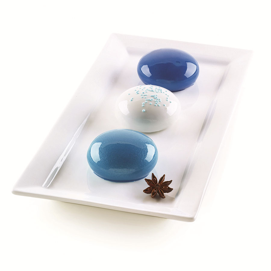 26.234.13.0065 Форма для приготовления пирожных mini goccia 18 х 33,6 см силиконовая Silikomart 