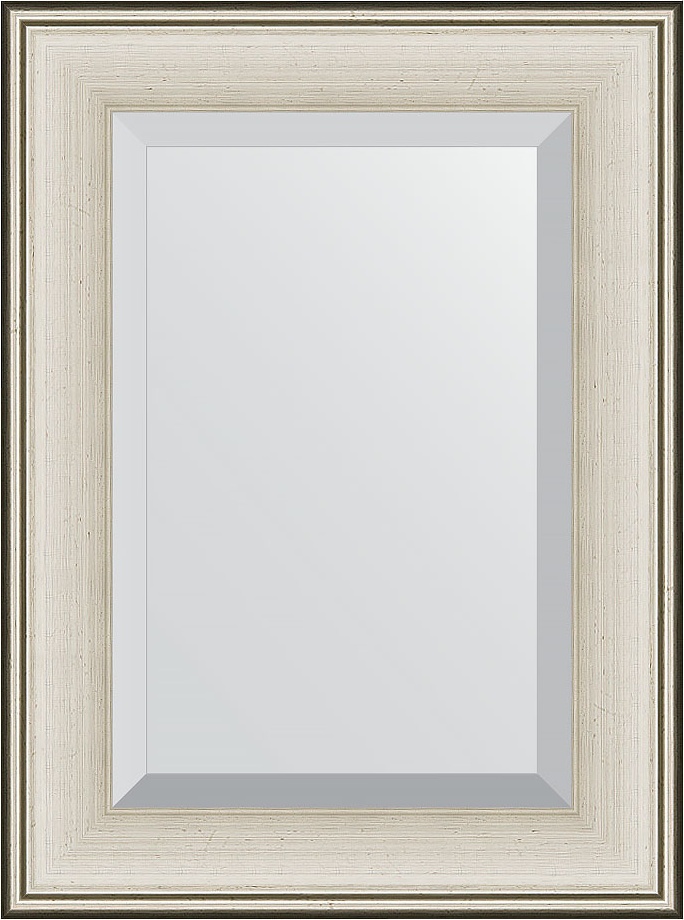 BY 1226 Зеркало с фацетом в багетной раме - травленое серебро 95 mm EVOFORM Exclusive