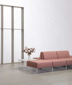 Модульный квадратный пуф из ткани