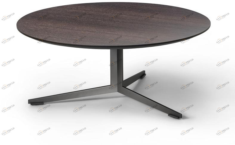 Lema Круглый журнальный столик из термообработанного дуба sun-id-1477160