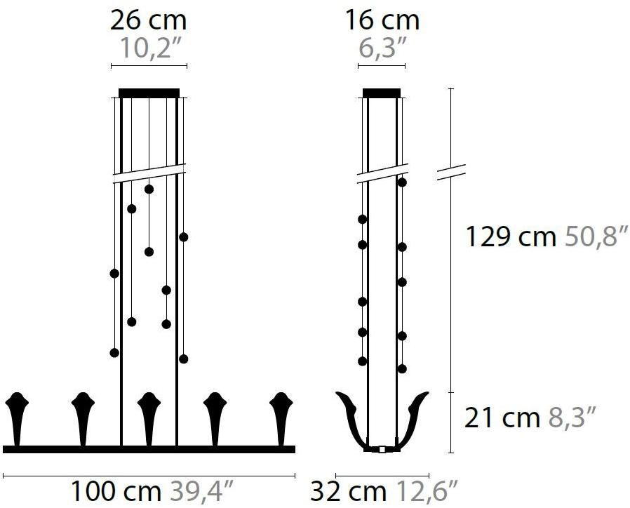 ILFARI Хрустальный подвесной светильник с кристаллами swarovski® Chill out 10334/10335 - Вид №1