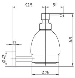 Paini Pixel 81CR031BI дозатор для жидкого мыла - Вид №1