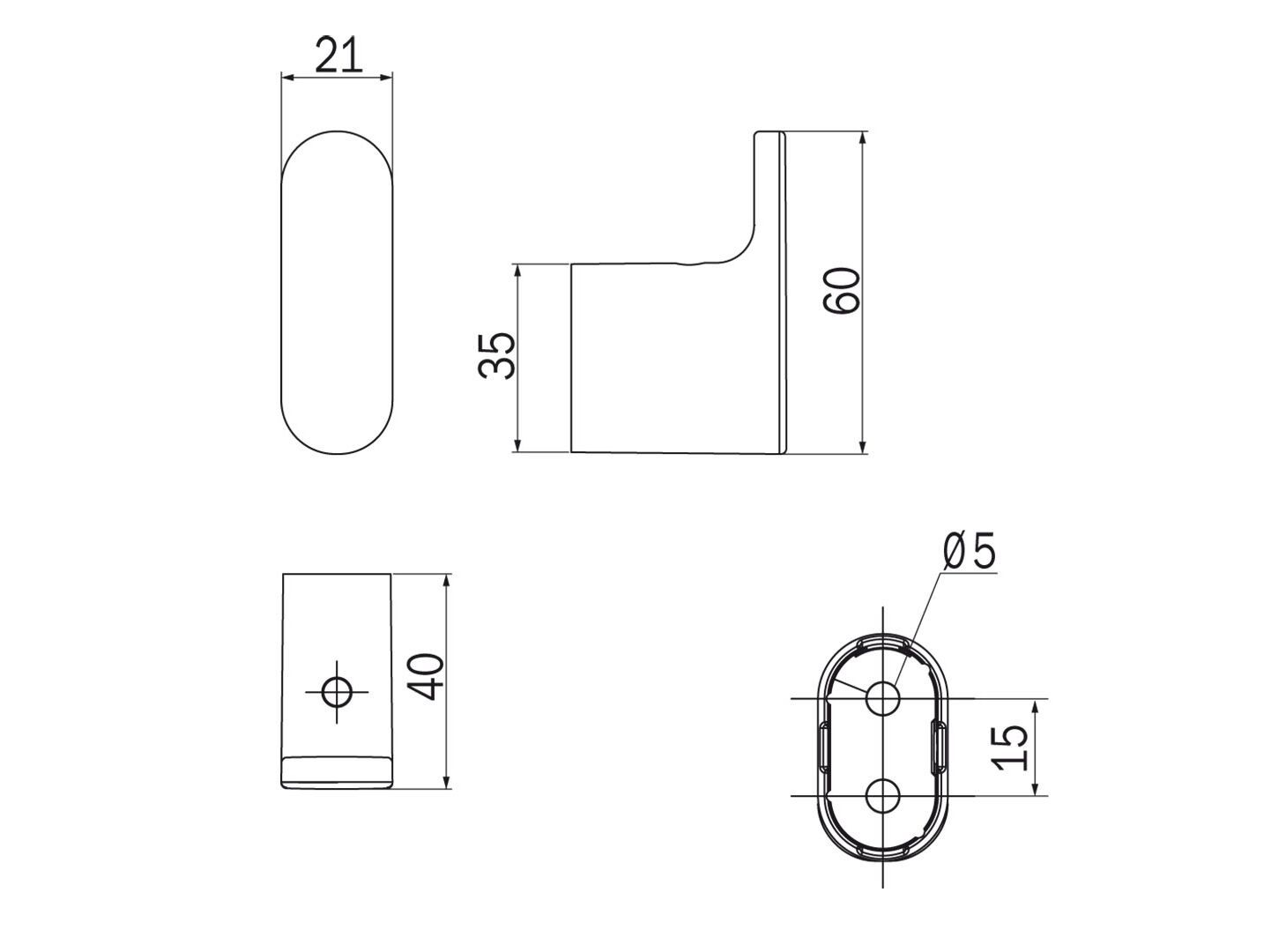Хромированный латунный халат INDA® ARCH-00033126 - Вид №2