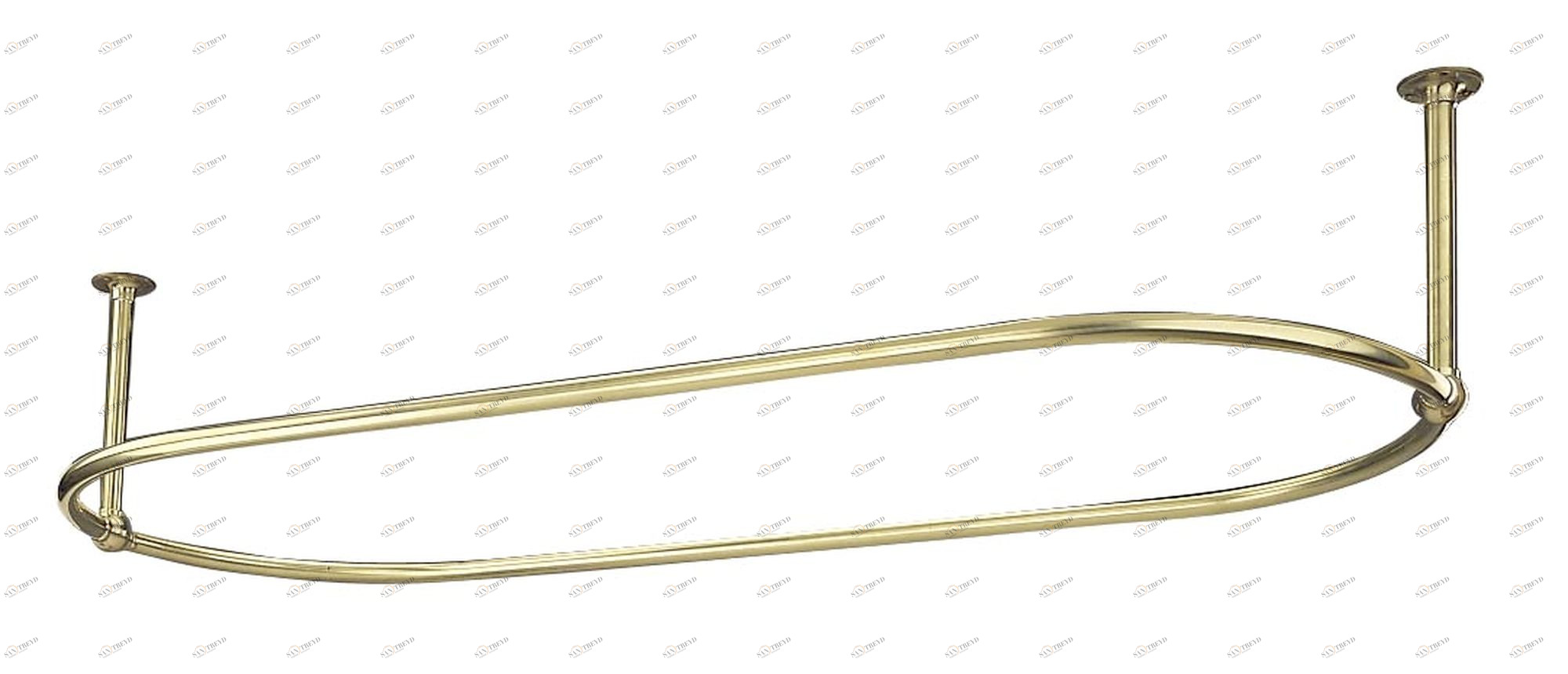 Traditional bathrooms Карниз для штор OVAL винтажный Scr1.1.bn 