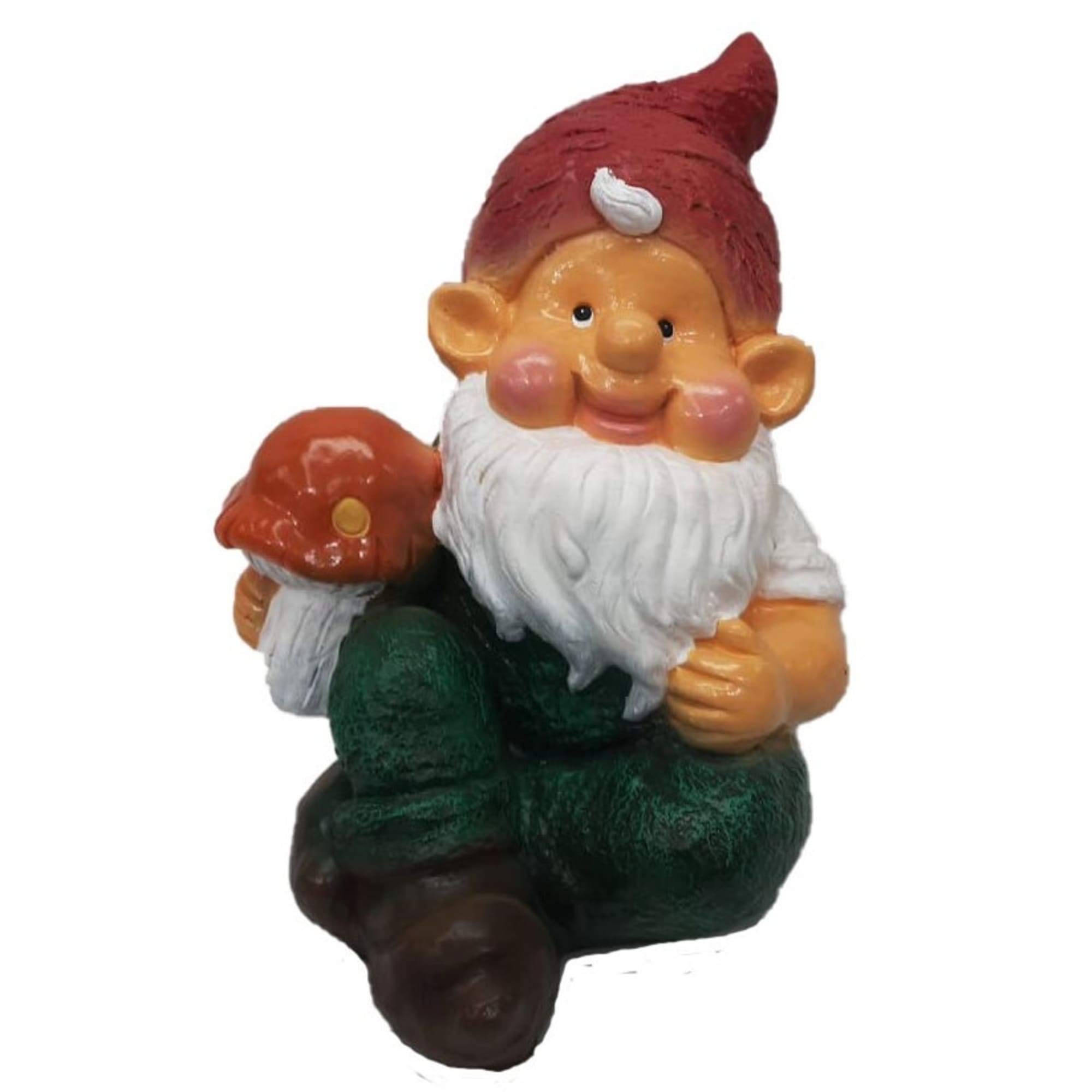 84549153 Фигура садовая «Гном Вася с грибом» высота 33 см Santreyd 