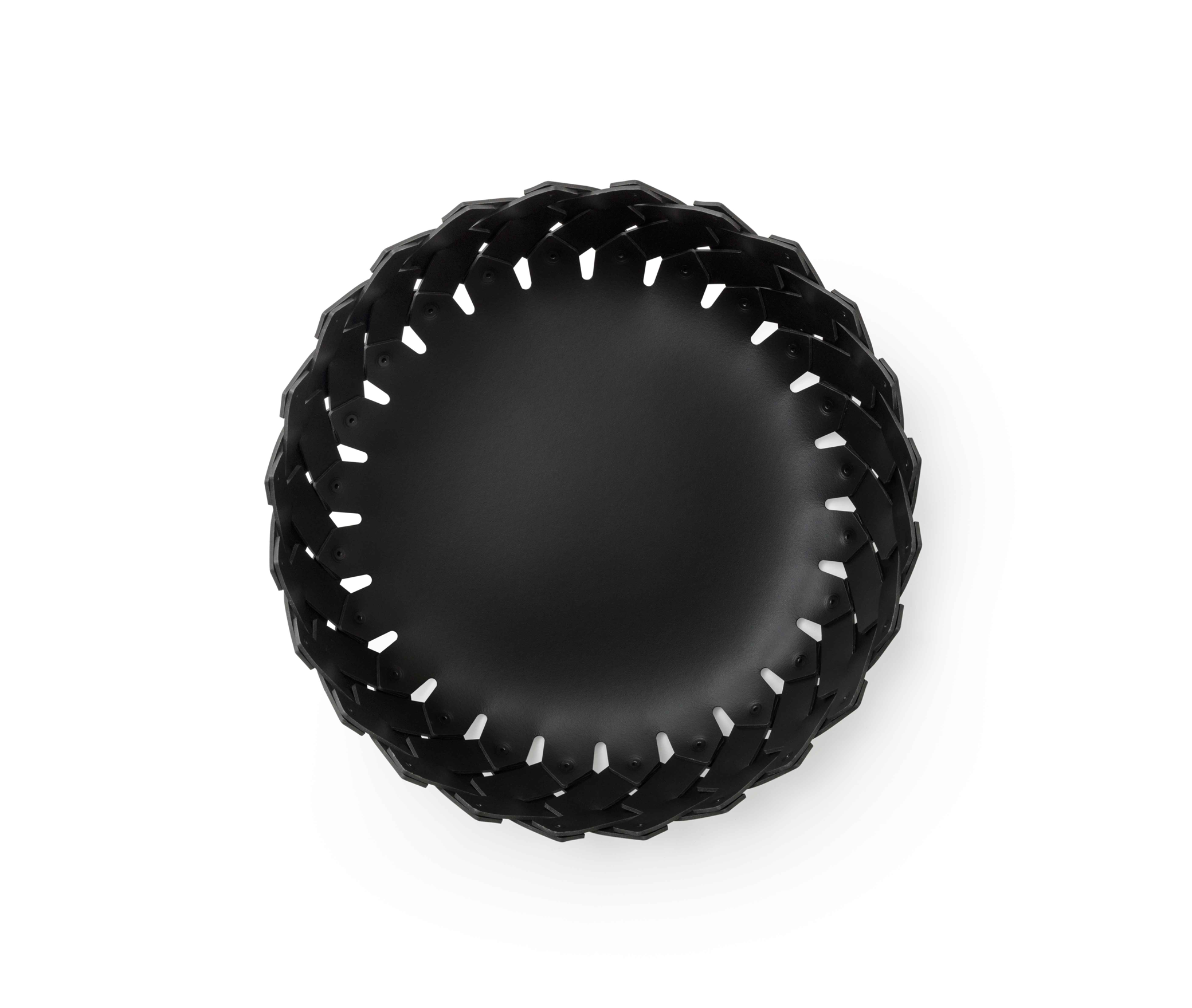 Короткая корзина Almeria - Ø 41XH13 см / регенерированная кожа_camel Pinetti 00.1150.082.011 - Вид №2