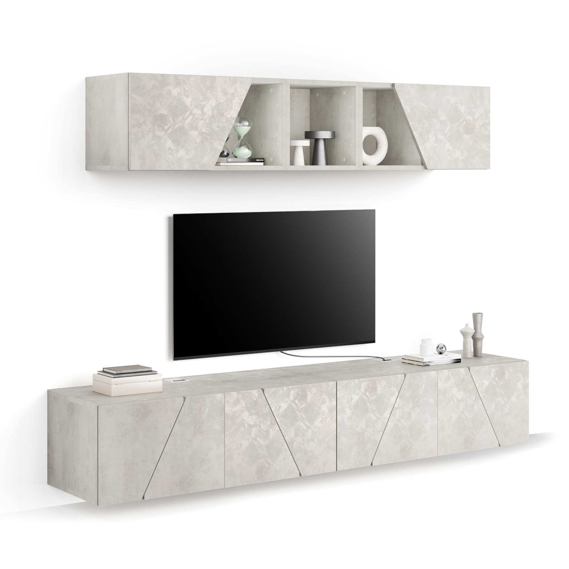 Модульная стена установила оборудованную стену в меламинированном Mobili Fiver EMMA ARCH-00091039 - Вид №42