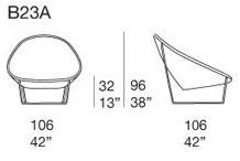 Paola Lenti Садовое кресло Nido sun-id-1498666 - Вид №6