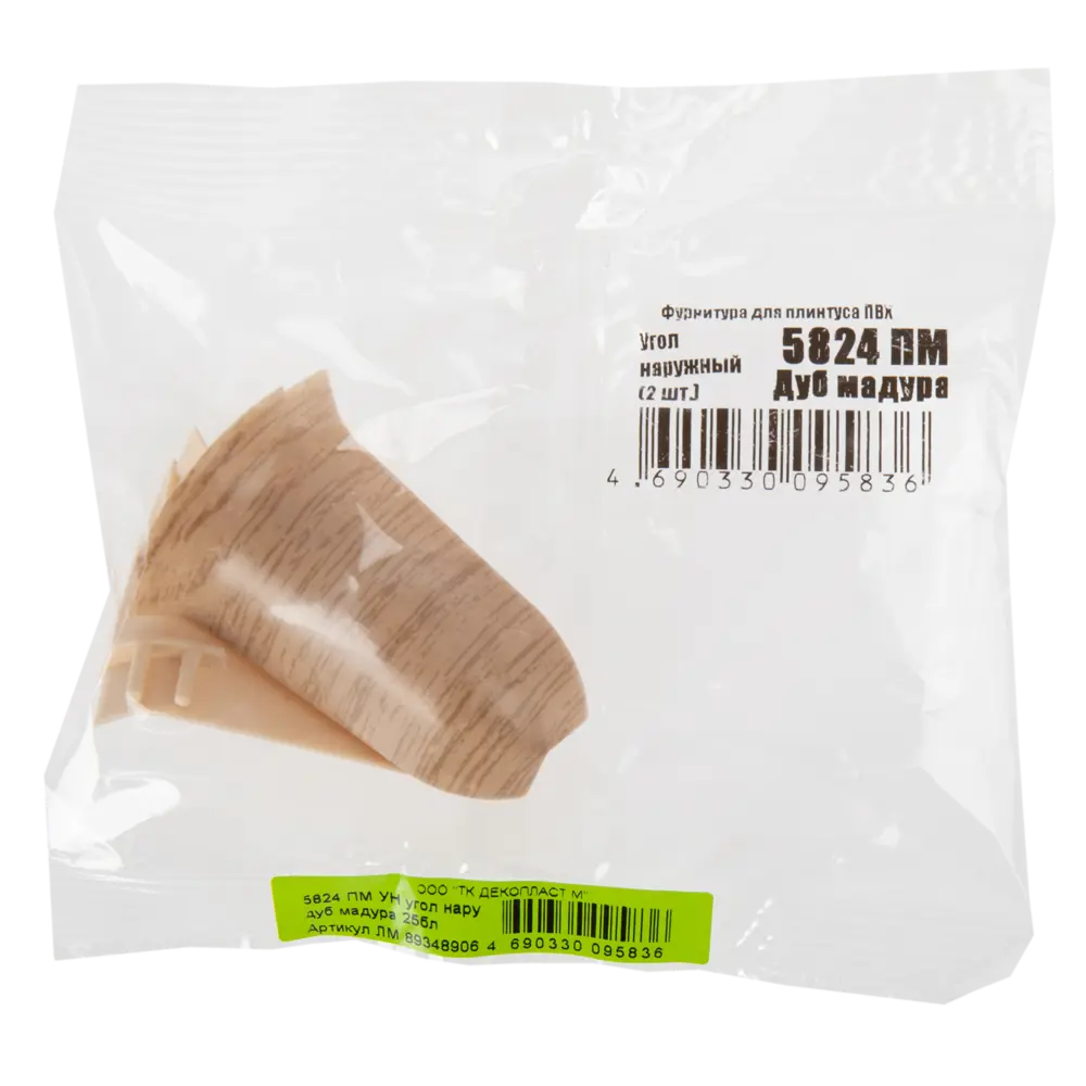 Угол для плинтуса внешний «Дуб Мадура», высота 58 мм, 2 шт Santreyd STLM-2054230 - Вид №3