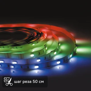 Комплект светодиодной ленты для контурной подсветки Apeyron SMD5050 24В 10 мм 5м 8 Вт/м 30диод/м 150 лм/м 6500 К RGBW