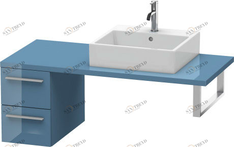 XL543504747 Шкафчик для консоли X-Large #XL5435 300 x 548 мм Каменно-синий глянцевый лак Duravit