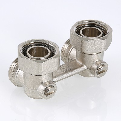 VT.345.NA.05 Узел нижнего подключения радиатора угловой Valtec 3/4", «евроконус»  - Вид №5