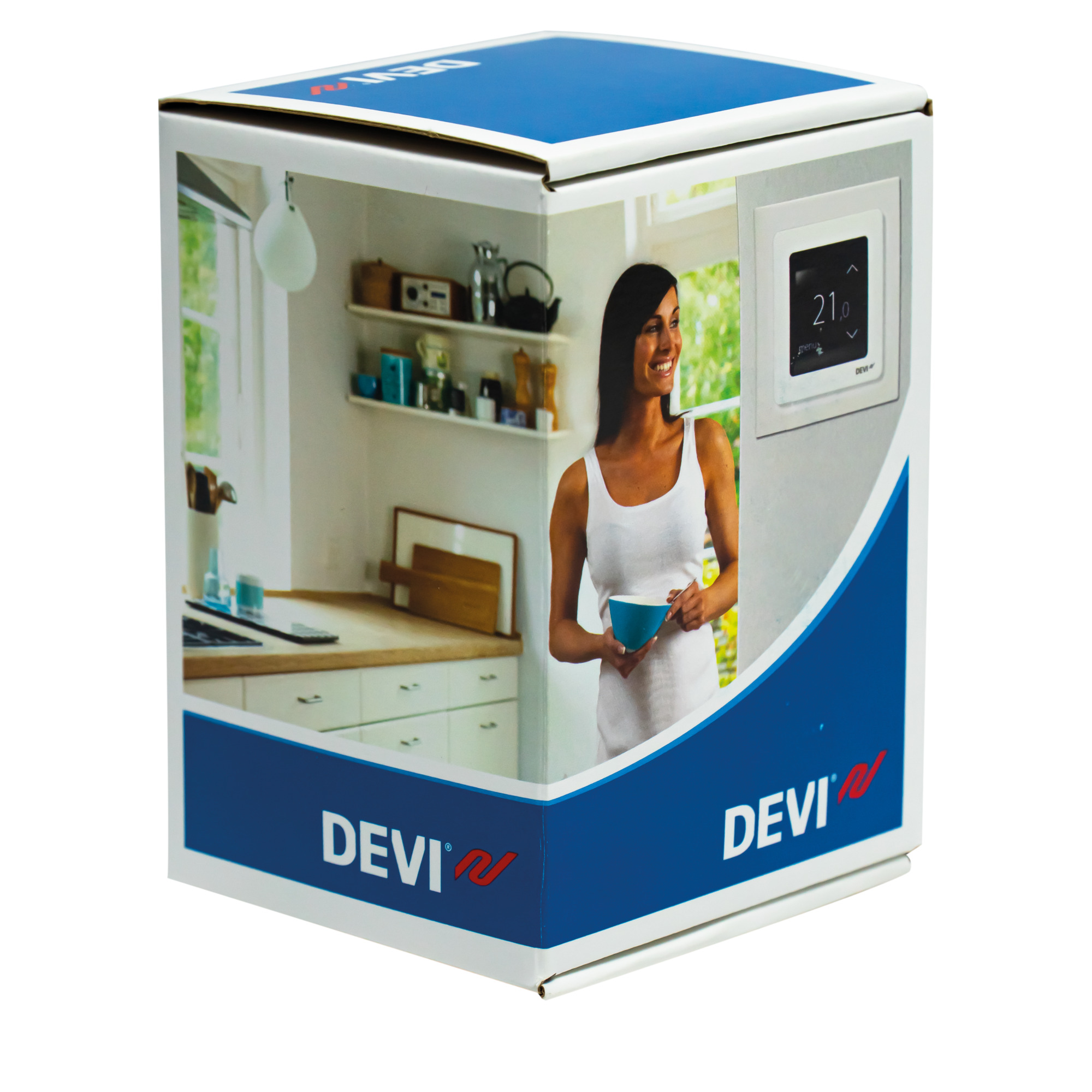 Danfoss DEVIreg™ Smart — программируемый терморегулятор для теплого пола с Wi-Fi DEVIreg Smart терморегулятор белый 140F1141  - Вид №6