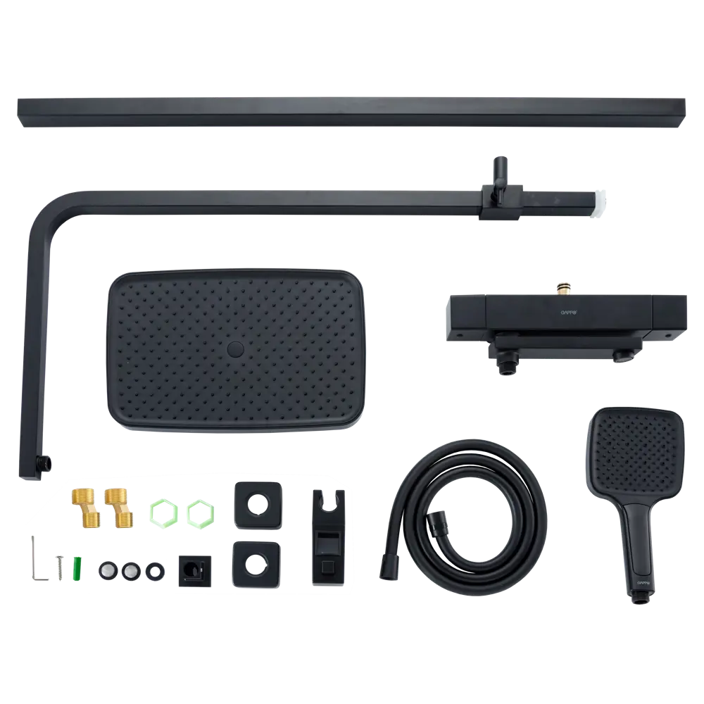 Душевая система Gappo Eder с термостатом и верхним душем 89400934 STLM-1573000 - Вид №11