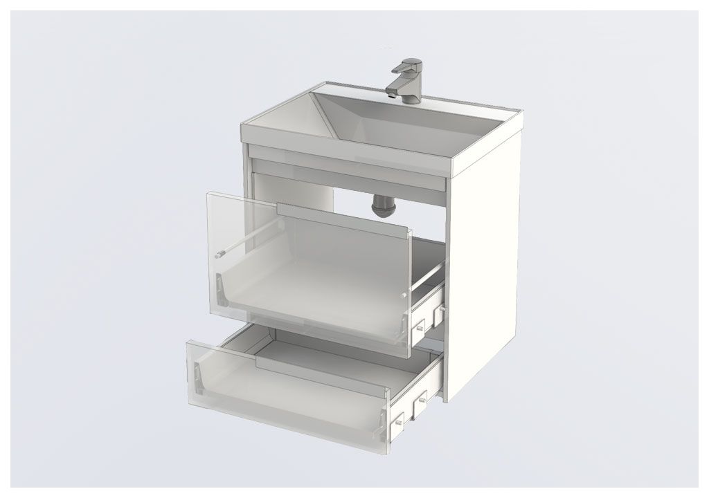 Тумба с раковиной Aquanet Тиволи 60 белый 0018005300179393 - Вид №4