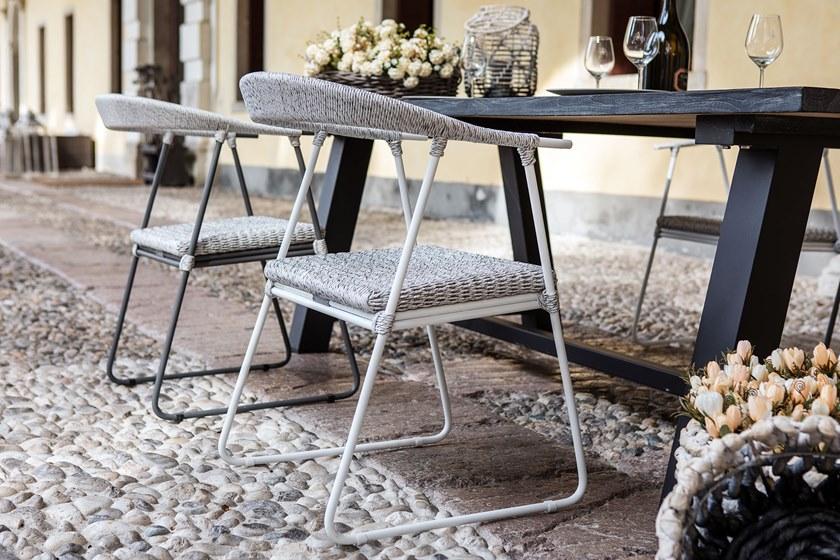 cbdesign Садовый стул из алюминия с подлокотниками Sofia N656n1 - Вид №15