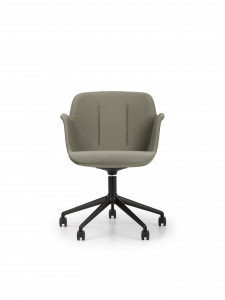 HV 409C Кресло с 5-спицевым поворотным основанием из алюминия на колесиках True Design Hive