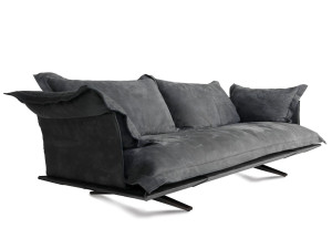 3-местный кожаный диван