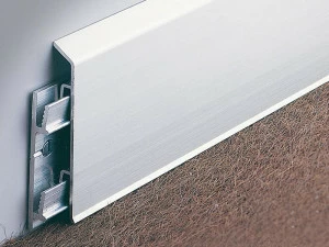 PROFILITEC Алюминиевый плинтус с блокировкой Battiscopa