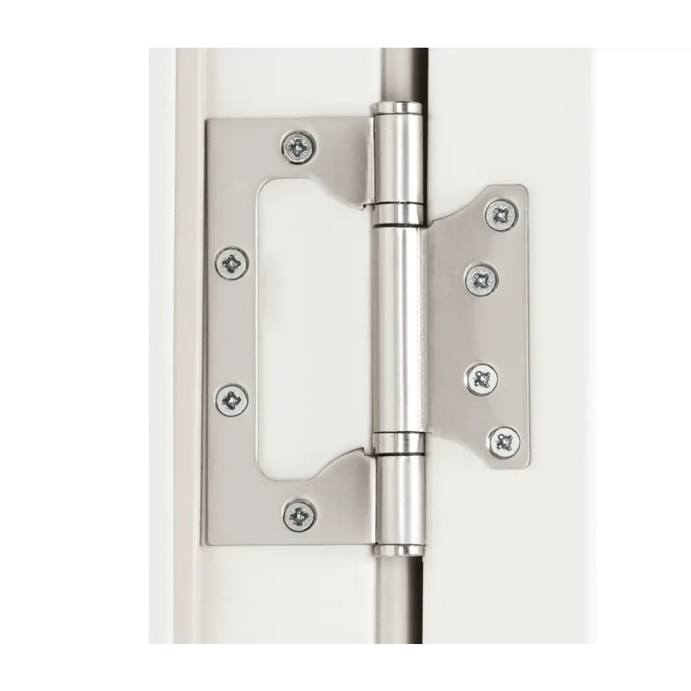 Дверь межкомнатная глухая Паудер 90x200 см Hardflex цвет белый с замком и петлями KREAFORTA STLM-2196230 - Вид №4