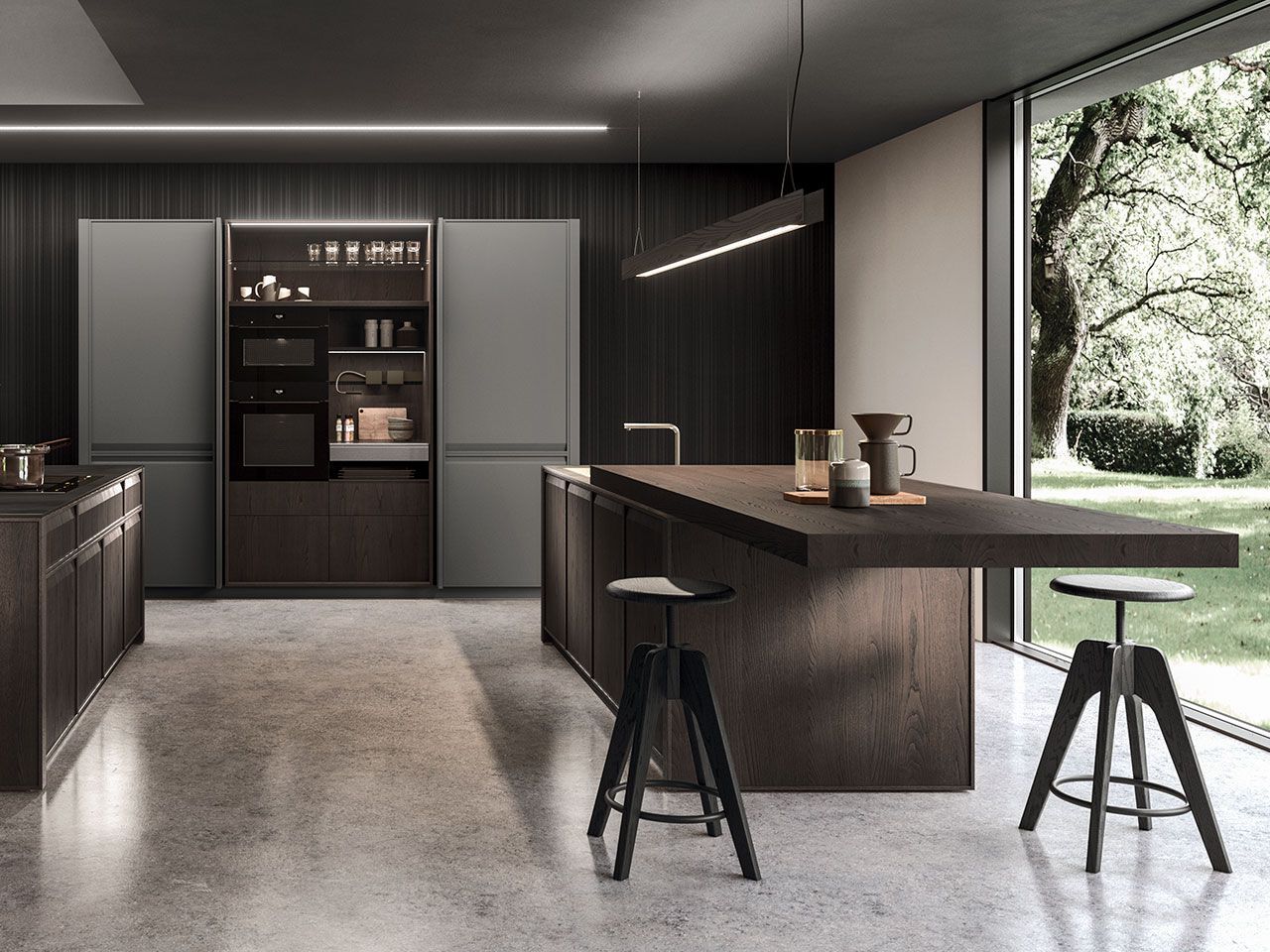 Встроенная кухня с островом Arrital Ak_07 ARCH-00029040 - Вид №1