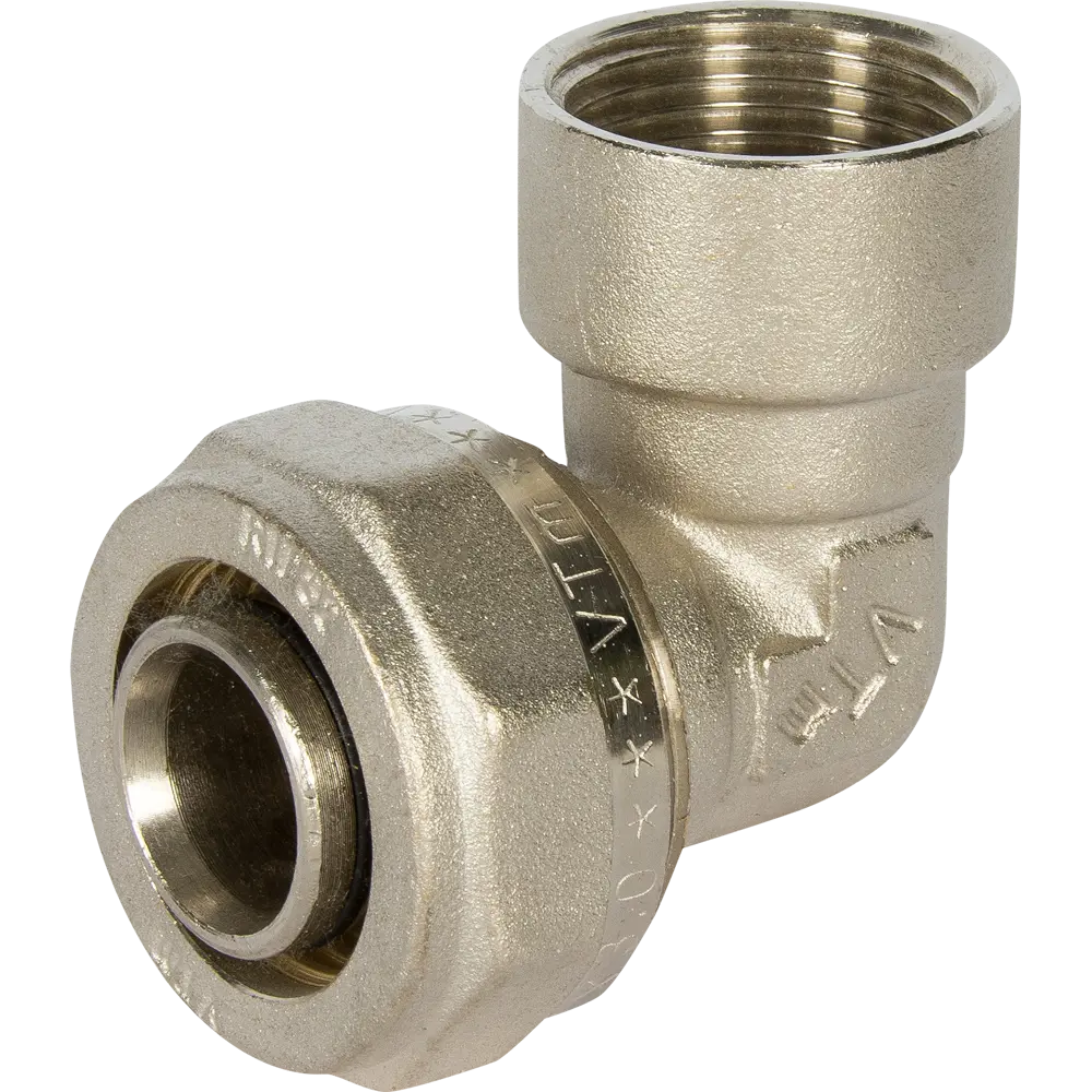 Угол комбинированный 90° Valtec 1"x32 мм ВР никелированная латунь VTM.352 10523120 STLM-2180539 