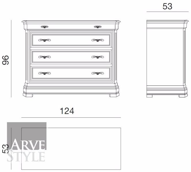Arvestyle Комод из массива дерева Amalfi Sl-0121 - Вид №2