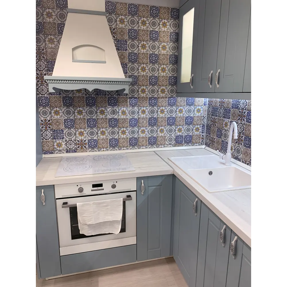 Фасад кухонного шкафа Томари 39.7x102.1см KONSENSA МДФ цвет голубой 89423400 STLM-2176851 - Вид №8