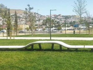 Metalco Модульная скамья в хпк Stile molecular concrete