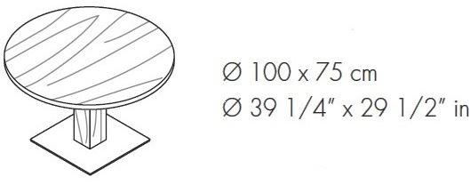 Bralco Круглый стол для переговоров из ореха Arche sun-id-1413684 - Вид №1