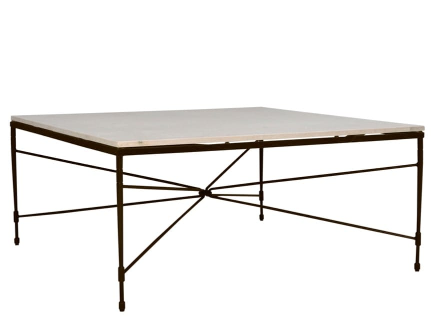 Квадратный стол из смолы и нержавеющей стали JANUS et Cie AMALFI STAR ARCH-00076198