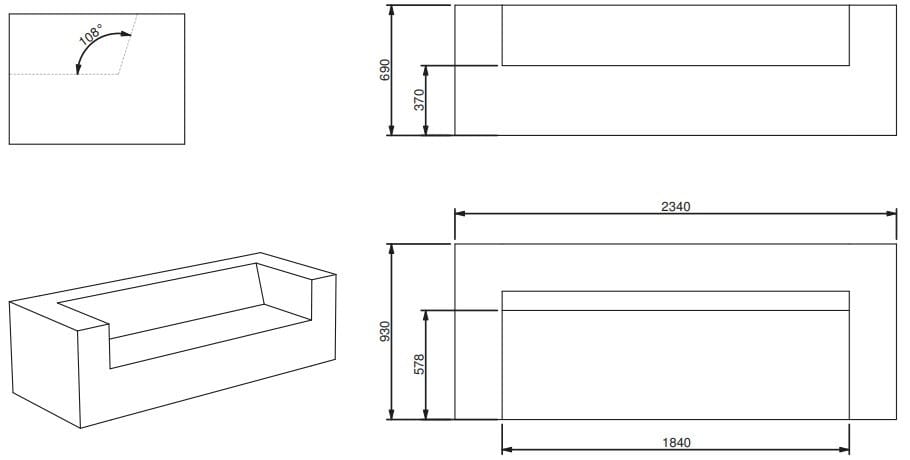 3-местный диван из пены QM Quinze & Milan ARCH-00047645 - Вид №5