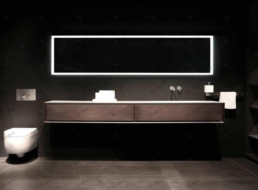 RIFRA Подвесная тумба под умывальник с медными металлическими ящиками K.one sun-id-1496143