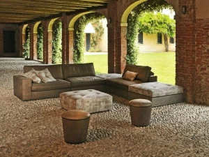 Gobbo Salotti Угловой диван в коже