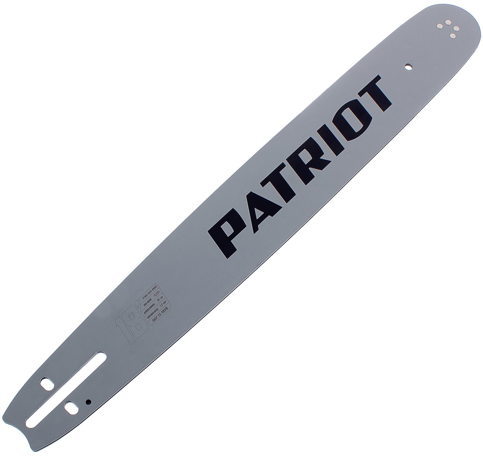 13982103 Шина для пилы 18", 72 звена, паз 1.5 мм, шаг 1/3 дюйма STLM-0004139 PATRIOT