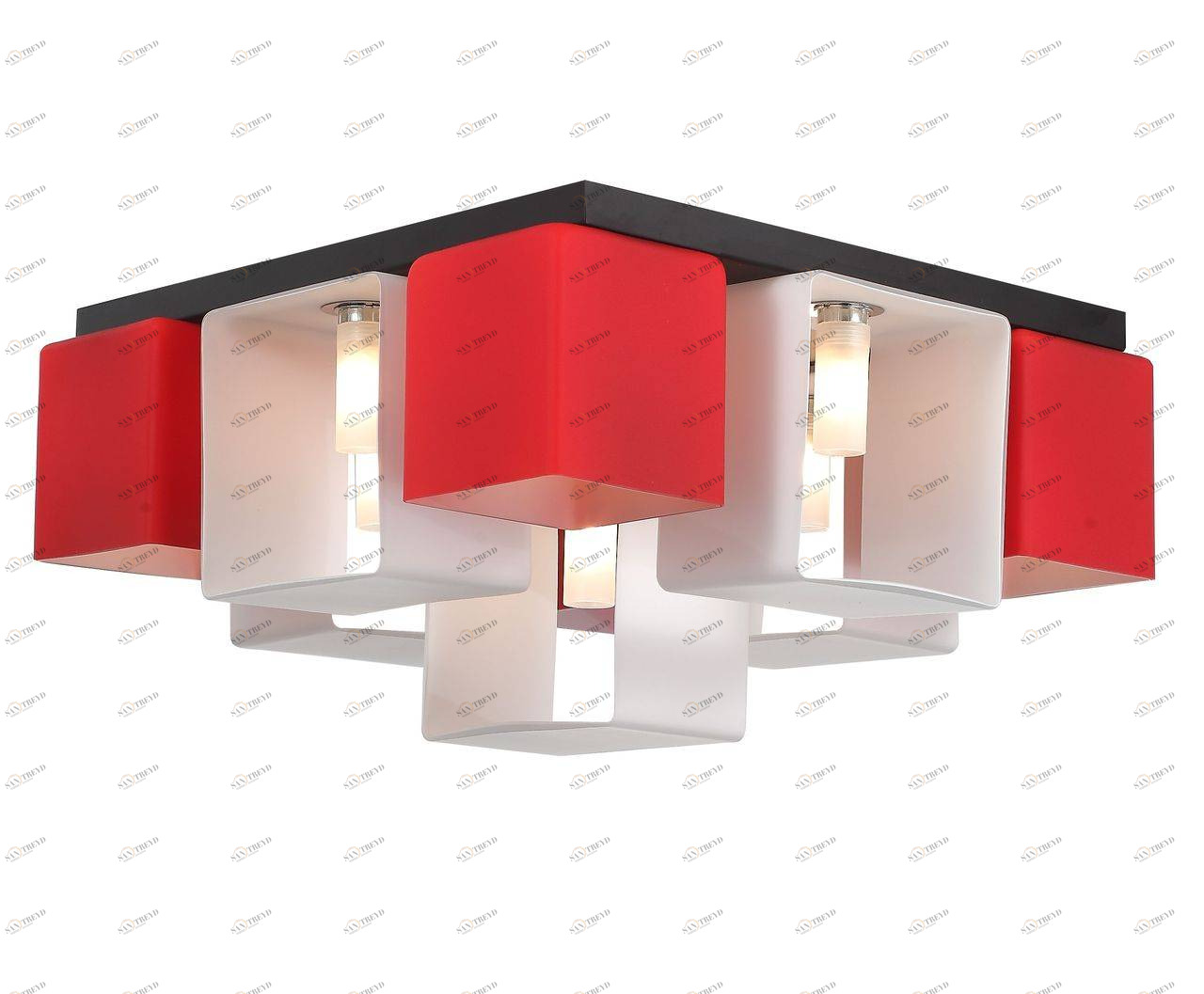 Потолочная люстра ST Luce Concreto SL536.562.09 ST LUCE ДИЗАЙНЕРСКИЕ, CONCRETO 059052 Красный 