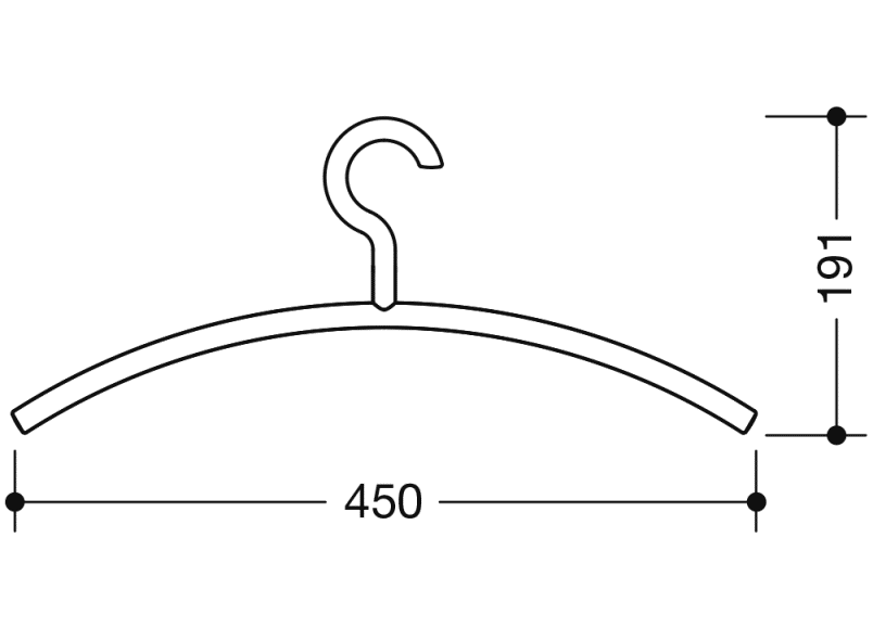 570.99.001 вешалка HEWI Garderoben | Haken  - Вид №16