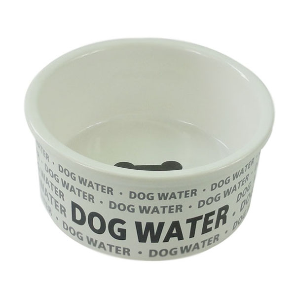 ПР0044093 Миска для животных Dog water белая керамическая 14,5х5,7 см 650мл Foxie 